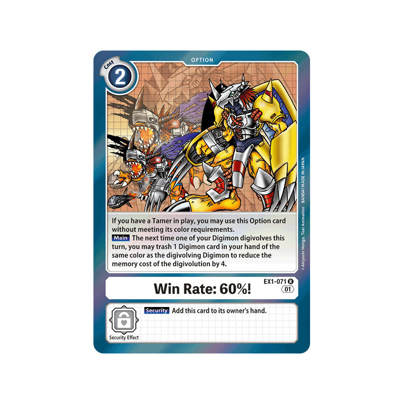 Digimon_TCG_EX1-071_Win_Rate_60%_Rare_Classic_Collection_Card_Game