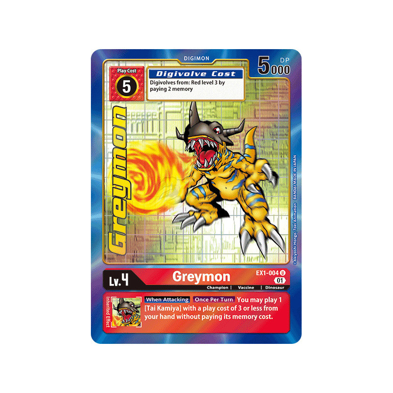 Digimon_TCG_EX1-004_AA_Greymon_Alternative_Art_Classic_Collection_Card_Game