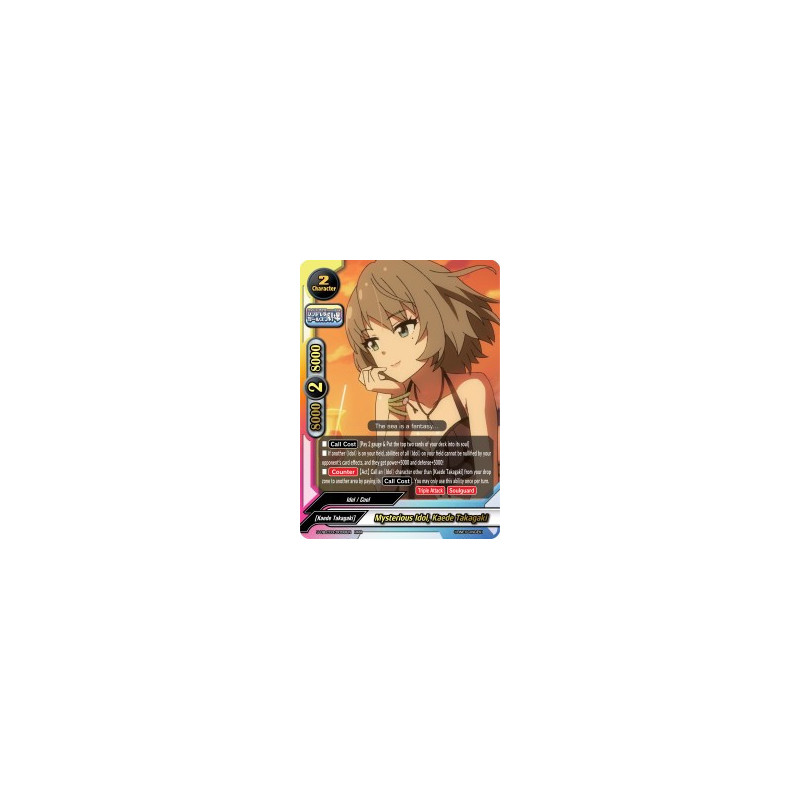 buddyfight-tcg-card-s-ub-c03-0008en-rrr-mysterious-idol-kaede-takagaki-the-idolm-ster-cinderella-girls-theater