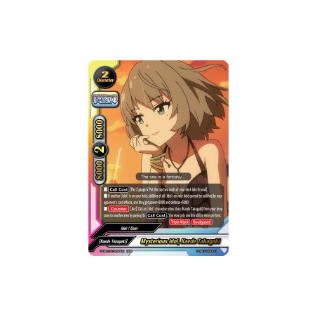 buddyfight-tcg-card-s-ub-c03-0008en-rrr-mysterious-idol-kaede-takagaki-the-idolm-ster-cinderella-girls-theater