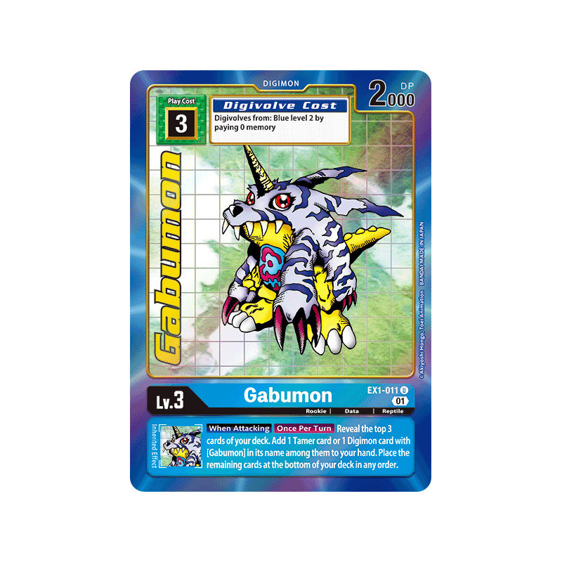 Digimon_TCG_EX1-011_AA_Gabumon_Alternative_Art_Classic_Collection_Card_Game