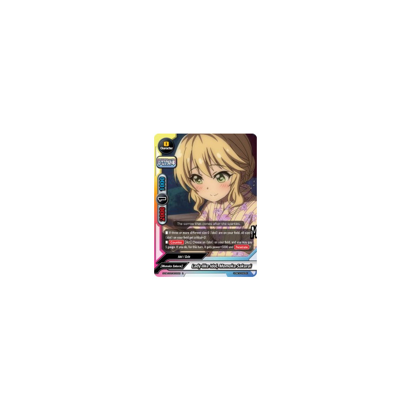 buddyfight-tcg-card-foil-s-ub-c03-0032en-foil-r-lady-like-idol-momoka-sakurai-the-idolm-ster-cinderella-girls-theater