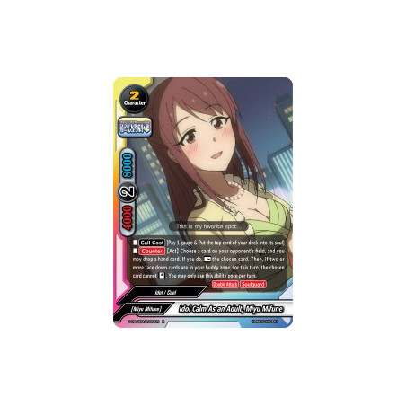 buddyfight-tcg-card-foil-s-ub-c03-0038en-foil-r-idol-calm-as-an-adult-miyu-mifune-the-idolm-ster-cinderella-girls-theater