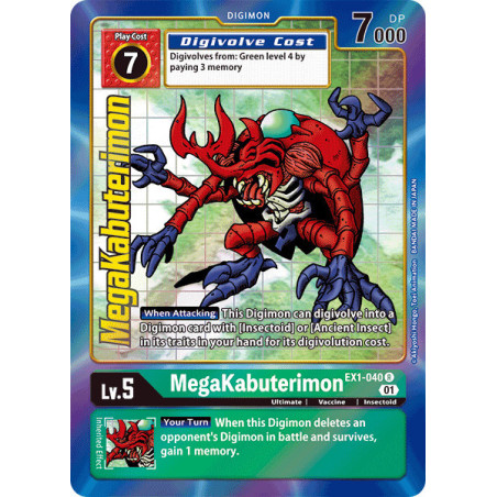 Digimon_TCG_EX1-040_AA_MegaKabuterimon_Alternative_Art_Classic_Collection_Card_Game