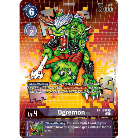 Digimon_TCG_EX1-059_AA_Ogremon_Alternative_Art_Classic_Collection_Card_Game