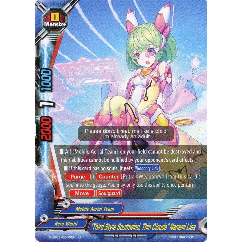 buddyfight-tcg-card-foil-s-ub01-0046en-foil-u-third-style-southwind-thin-clouds-nanami-lisa-superhero-wars-advent-of-cosmoman