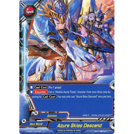 buddyfight-tcg-card-foil-s-ub01-0050en-foil-u-azure-skies-descend-superhero-wars-advent-of-cosmoman