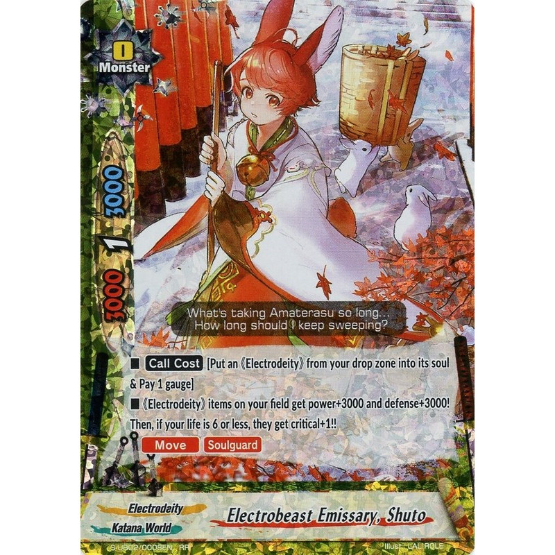 buddyfight-tcg-card-s-ub02-0008en-rr-electrobeast-emissary-shuto-miracle-fighters-miko-mel