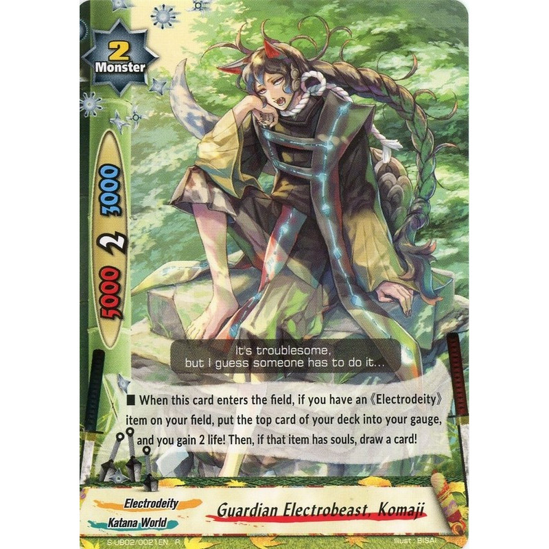 buddyfight-tcg-card-s-ub02-0021en-r-guardian-electrobeast-komaji-miracle-fighters-miko-mel
