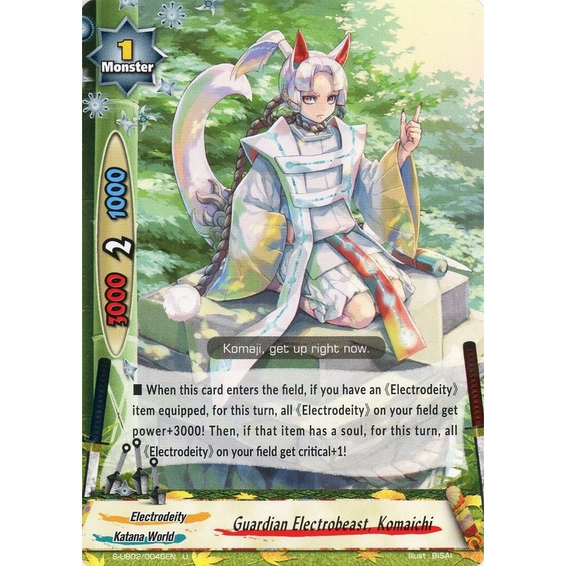 buddyfight-tcg-card-s-ub02-0040en-u-guardian-electrobeast-komaichi-miracle-fighters-miko-mel