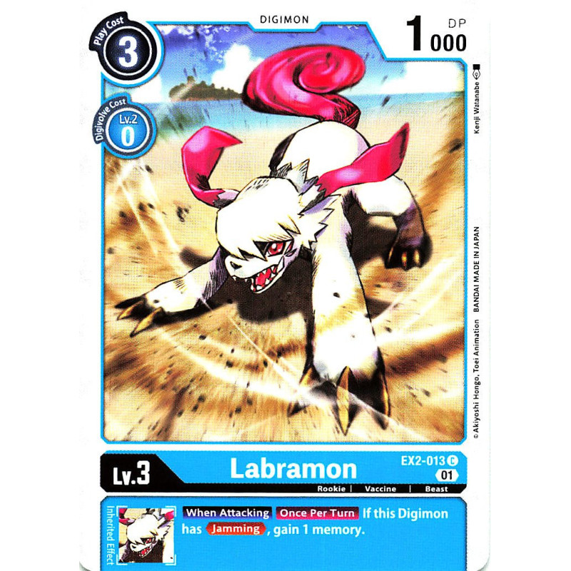 Digimon_TCG_EX2-013_Labramon_Common_Digital_Hazard_Card_Game