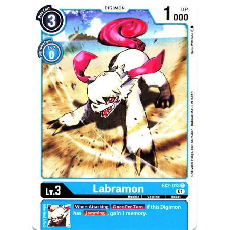 Digimon_TCG_EX2-013_Labramon_Common_Digital_Hazard_Card_Game