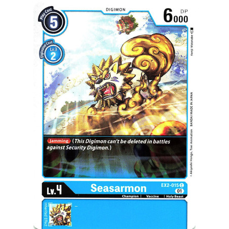 Digimon_TCG_EX2-015_Seasarmon_Common_Digital_Hazard_Card_Game
