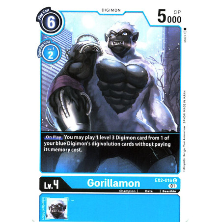 Digimon_TCG_EX2-016_Gorillamon_Common_Digital_Hazard_Card_Game