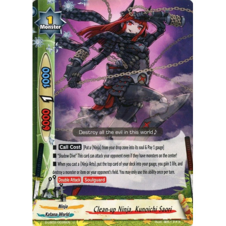 buddyfight-tcg-card-foil-s-ub02-0038en-foil-u-clean-up-ninja-kunoichi-saori-miracle-fighters-miko-mel