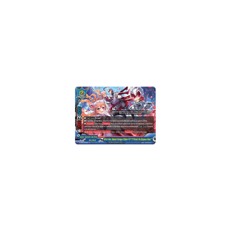 buddyfight-tcg-card-s-ub05-0034en-r-mirror-hero-masked-vantage-blazer-frill-i-ll-protect-the-gorgeous-rose-super-buddy-wars-ex