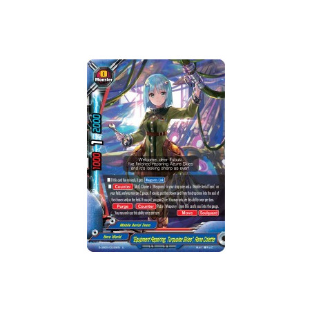 buddyfight-tcg-card-foil-s-ub05-0049en-foil-u-equipment-repairing-turquoise-skies-rana-colette-super-buddy-wars-ex