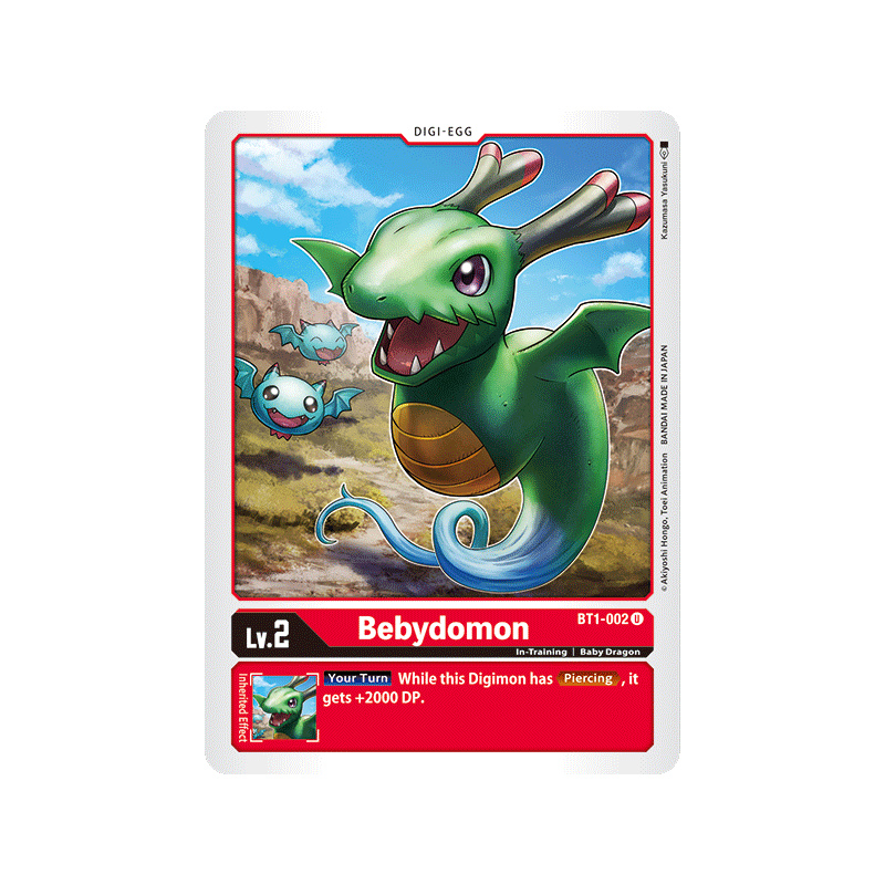 Digimon_TCG_BT1-002_Bebydomon_Uncommon_New_Evolution_Card_Game