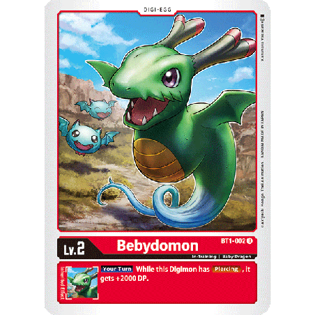 Digimon_TCG_BT1-002_Bebydomon_Uncommon_New_Evolution_Card_Game