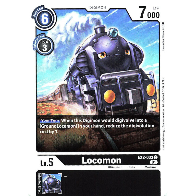 Digimon_TCG_EX2-033_Locomon_Common_Digital_Hazard_Card_Game