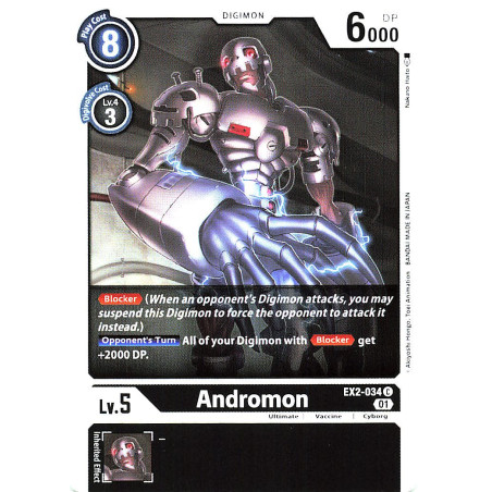 Digimon_TCG_EX2-034_Andromon_Common_Digital_Hazard_Card_Game
