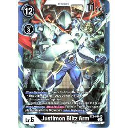 Digimon_TCG_EX2-038_Justimon_Blitz_Arm_Super_Rare_Digital_Hazard_Card_Game