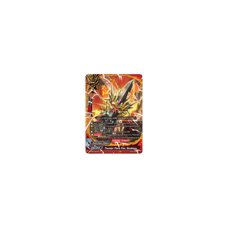 buddyfight-tcg-card-foil-s-ub06-0041en-foil-u-thunder-flare-fist-sunblaze-beyond-the-ages