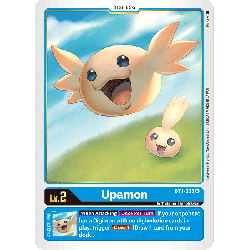 Digimon_TCG_BT1-003_Upamon_Rare_New_Evolution_Card_Game