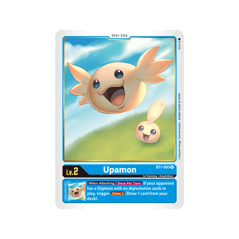 Digimon_TCG_BT1-003_Upamon_Rare_New_Evolution_Card_Game