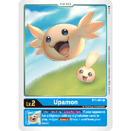 Digimon_TCG_BT1-003_Upamon_Rare_New_Evolution_Card_Game