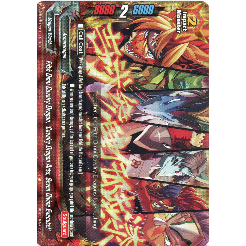 buddyfight-tcg-card-d-bt01-0011en-rr-fifth-omni-cavalry-dragon-cavalry-dragon-arts-seven-divine-execute-unleash-impact-dragon