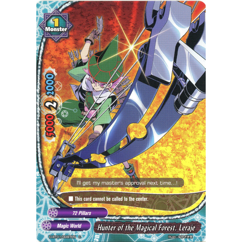 buddyfight-tcg-card-d-bt01-0097en-c-hunter-of-the-magical-forest-leraje-unleash-impact-dragon