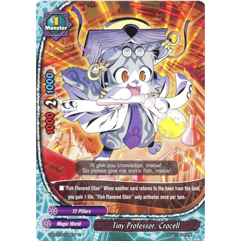 buddyfight-tcg-card-d-bt01-0100en-c-tiny-professor-crocell-unleash-impact-dragon