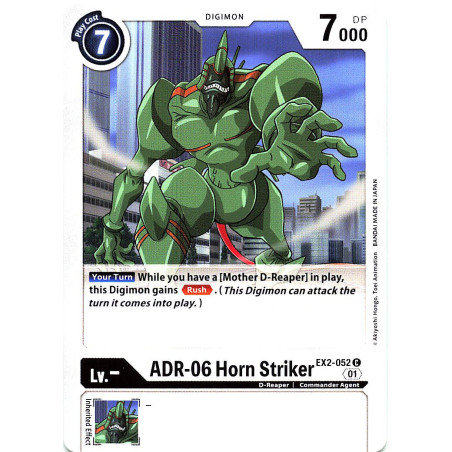Digimon_TCG_EX2-052_ADR-06_Horn_Striker_Common_Digital_Hazard_Card_Game