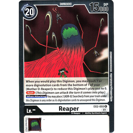 Digimon_TCG_EX2-055_Reaper_Rare_Digital_Hazard_Card_Game