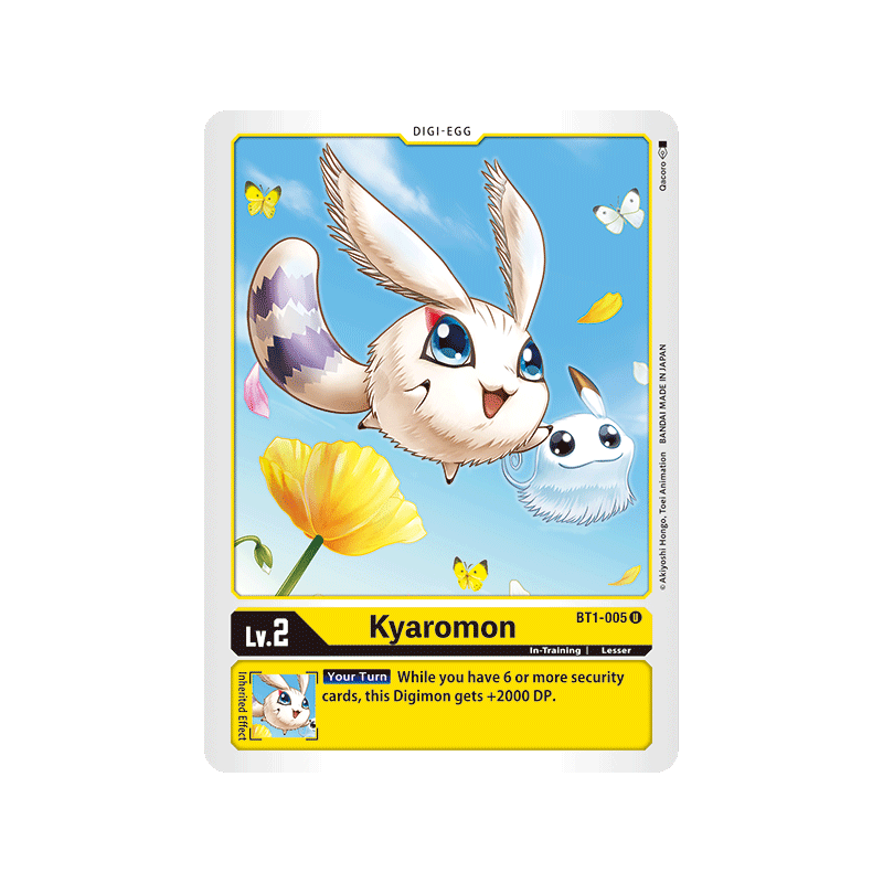 Digimon_TCG_BT1-005_Kyaromon_Uncommon_New_Evolution_Card_Game