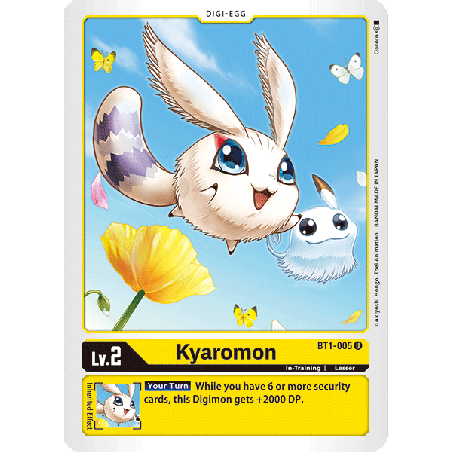 Digimon_TCG_BT1-005_Kyaromon_Uncommon_New_Evolution_Card_Game