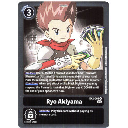 Digimon_TCG_EX2-062_Ryo_Akiyama_Rare_Digital_Hazard_Card_Game
