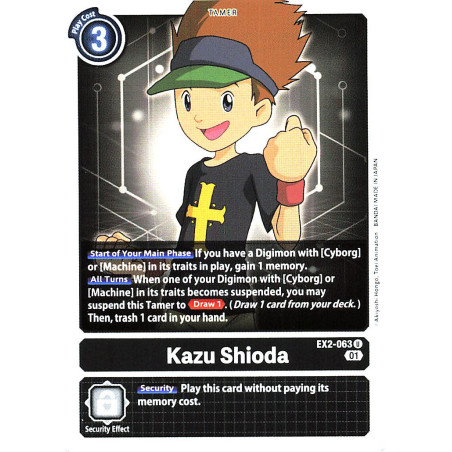 Digimon_TCG_EX2-063_Kazu_Shioda_Uncommon_Digital_Hazard_Card_Game