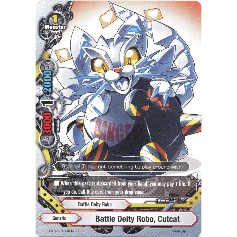 buddyfight-tcg-card-foil-d-bt01-0124en-foil-c-battle-deity-robo-cutcat-unleash-impact-dragon