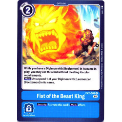 Digimon_TCG_EX2-069_Fist_of_the_Beast_King_Common_Digital_Hazard_Card_Game