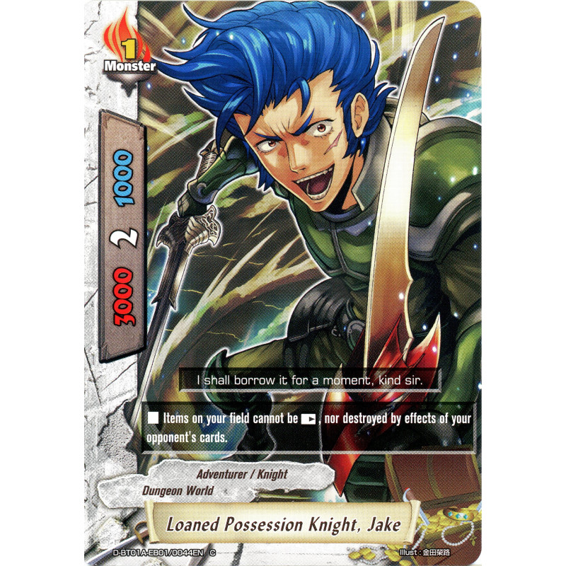 buddyfight-tcg-card-d-bt01a-eb01-0044en-c-loaned-possession-knight-jake-buddy-rave