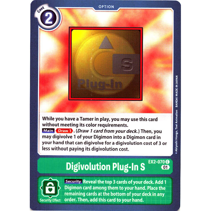 Digimon_TCG_EX2-070_Digivolution_Plug-In_S_Common_Digital_Hazard_Card_Game
