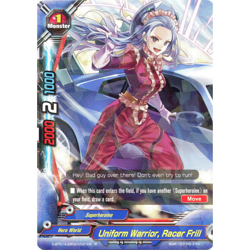 buddyfight-tcg-card-d-bt01a-eb02-0021en-r-uniform-warrior-racer-frill-buddy-rave