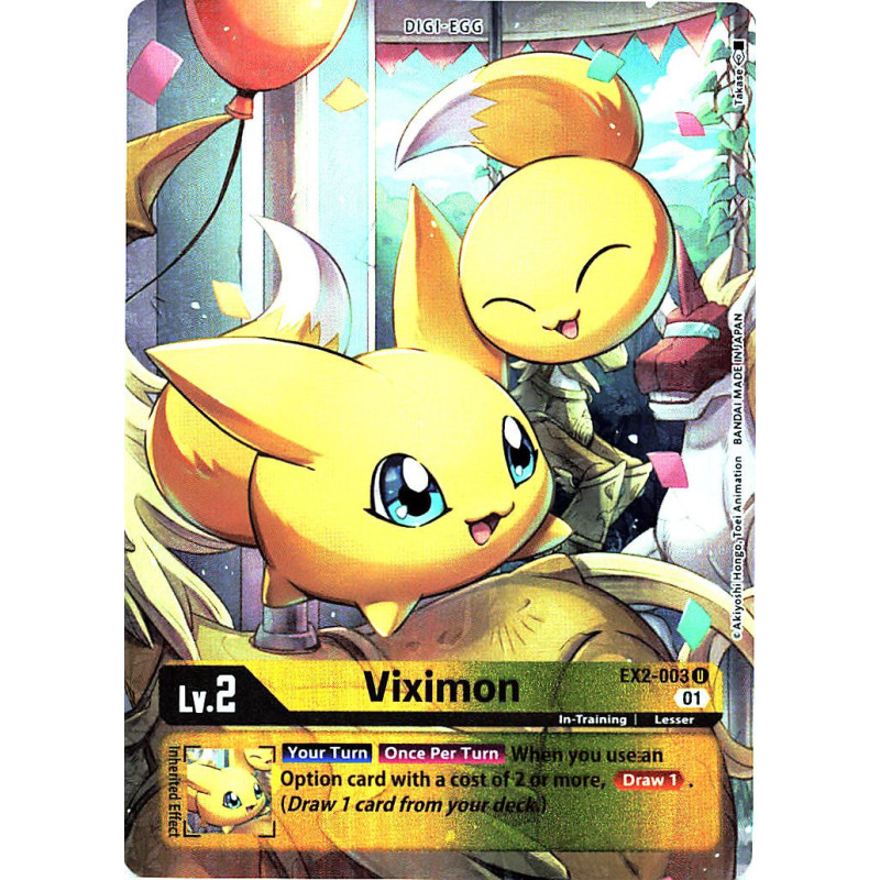 Digimon_TCG_EX2-003_AA_Viximon_Alternative_Art_Digital_Hazard_Card_Game