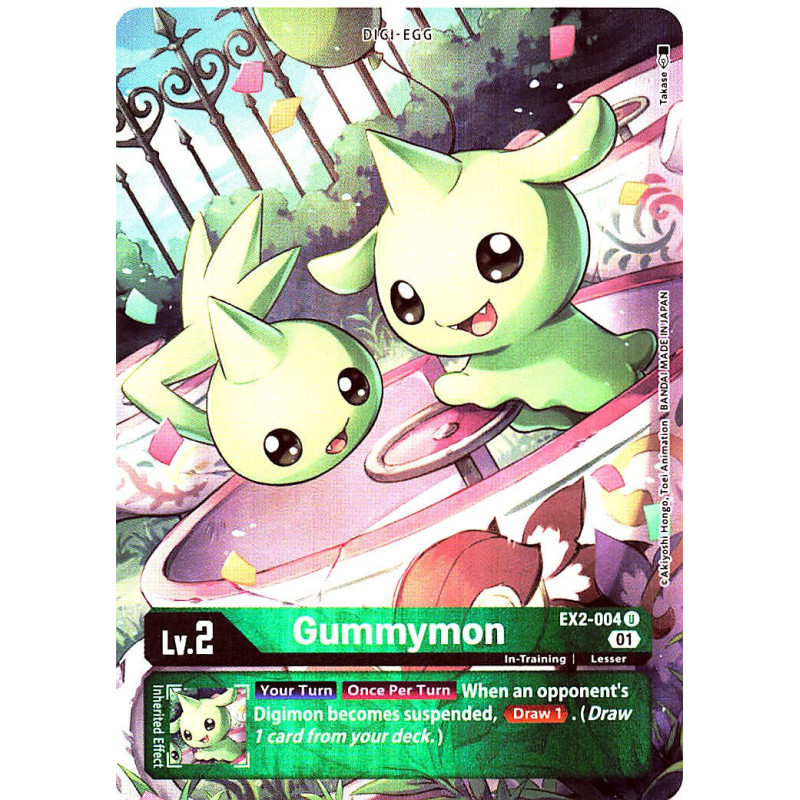 Digimon_TCG_EX2-004_AA_Gummymon_Alternative_Art_Digital_Hazard_Card_Game
