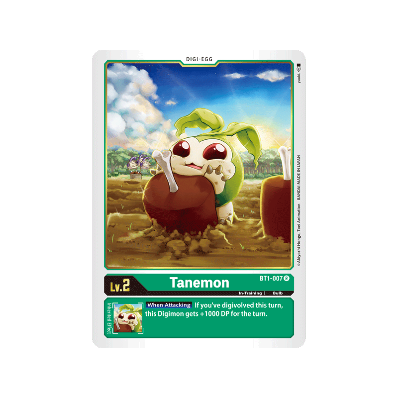 Digimon_TCG_BT1-007_Tanemon_Rare_New_Evolution_Card_Game