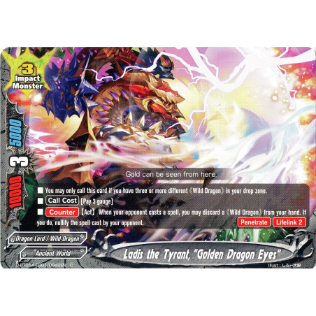 buddyfight-tcg-card-foil-d-bt01a-eb01-0042en-foil-c-ladis-the-tyrant-golden-dragon-eyes-buddy-rave