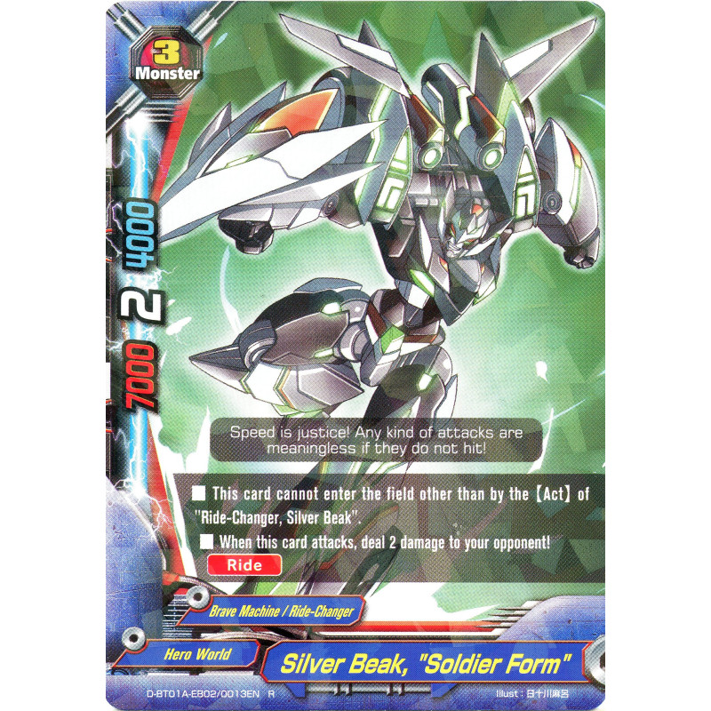 buddyfight-tcg-card-foil-d-bt01a-eb02-0013en-foil-r-silver-beak-soldier-form-buddy-rave