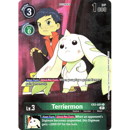 Digimon_TCG_EX2-025_AA_Terriermon_Alternative_Art_Digital_Hazard_Card_Game